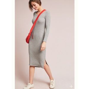 Anthropologie Pure + Good Gertrude Ribbed Dress